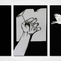 Tema: ilustraciones con carbonilla | Docente: José Sequera | Alumnos: Alejandro Cristaldo, Denis Enmanuel Lezcano y Brenda Elizabeth Irrazábal | Lenguaje Visual II: Ilustración I | Año 2016