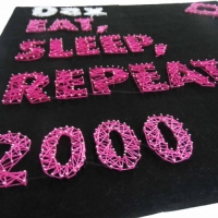 Tema: tipografías con hilos entrelazados | Docente: Patricia Samudio | Alumnas: Lourdes López y Luján Tanasio | Lenguaje Visual V: Tipografía I | Año 2015