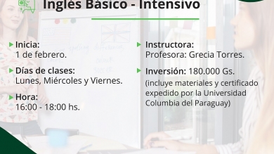 Curso intensivo de Inglés – Básico