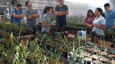 Visita a Centro de Investigación Hernando Bertoni, Caacupé