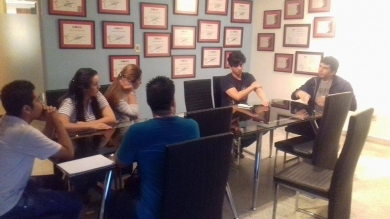 Alumnos de Ingeniería en Marketing de la filial San Lorenzo, visitaron la publicitaria "kausa"