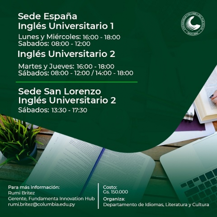 Curso de inglés universitario en la UCP