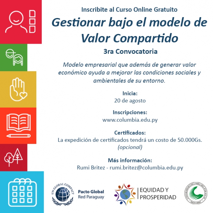 Tercera convocatoria para el Curso Valor Compartido - MOOC