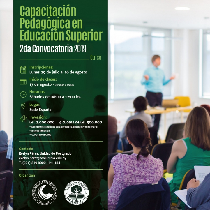 Segunda Capacitación Pedagógica en Educación Superior