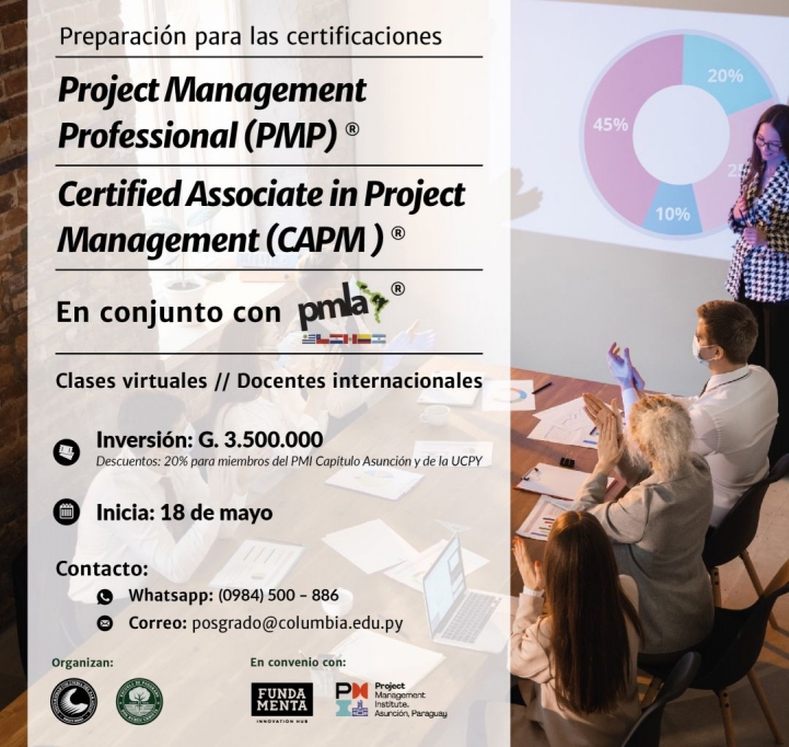 Cursos PMP y CAPM 2021