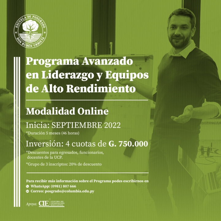 Programa Avanzado en Liderazgo y Equipos de Alto Rendimiento