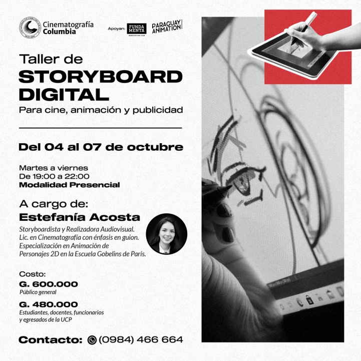 Taller de Storyboard, para cine, animación y publicidad