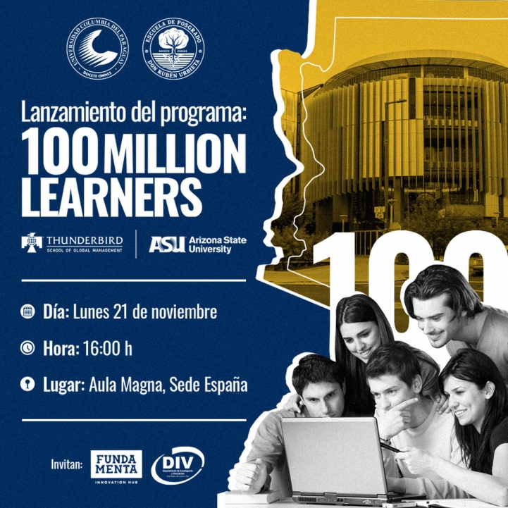 Lanzamiento del programa &quot;100 Million Learners&quot;