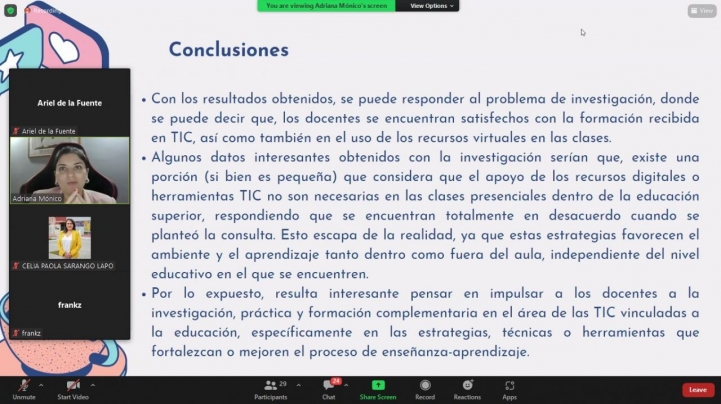 De la Educación Presencial a la Virtual