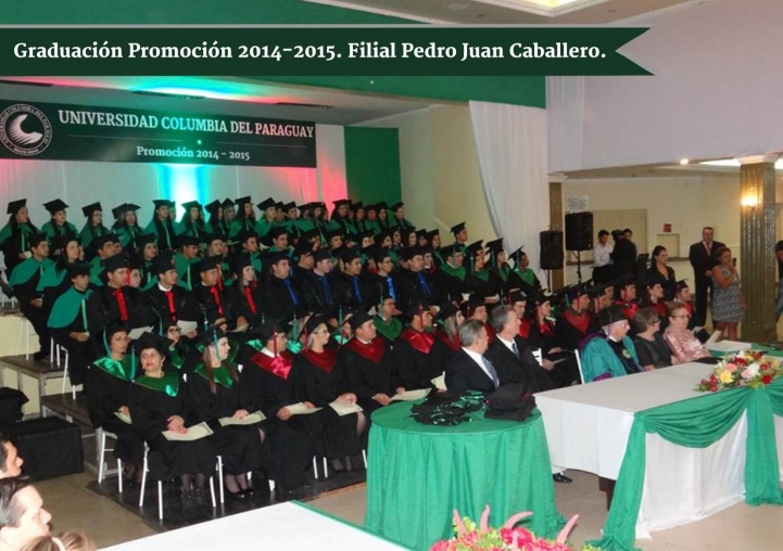 Graduación de la Promoción 2014-2015. Sede Pedro Juan Caballero.