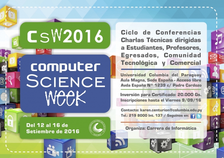 Invitación al Computer Science Week 2016