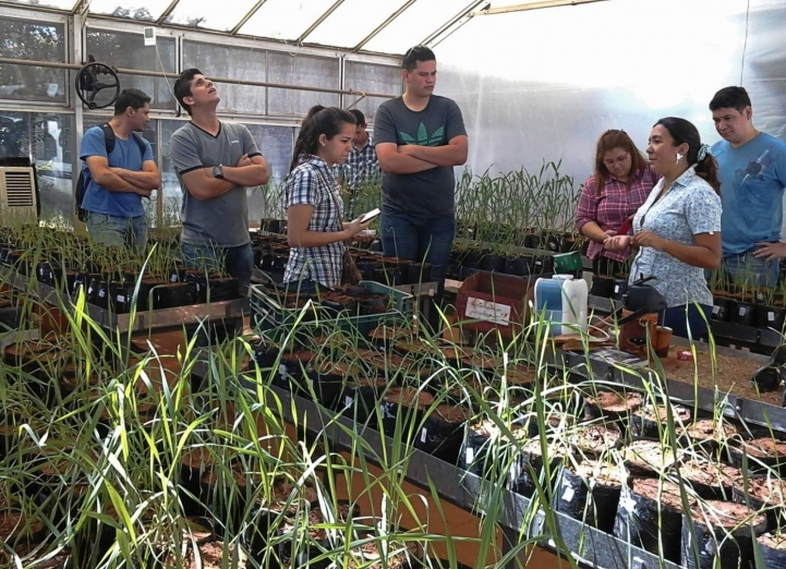 Visita a Centro de Investigación Hernando Bertoni, Caacupé