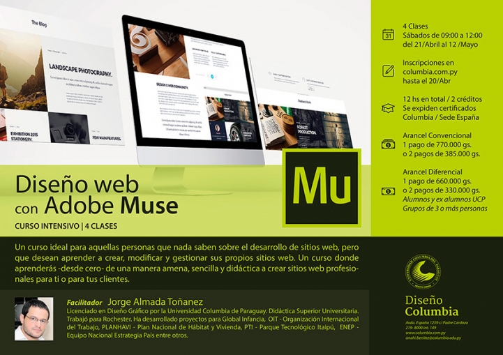 Diseño web con Adobe Muse / CERRADO